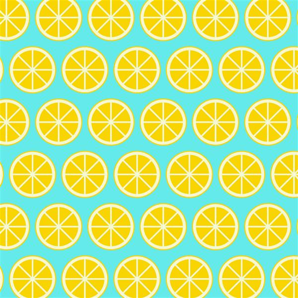 ابله لیموی رنگارنگ میوه استوایی با الگوی بدون درز