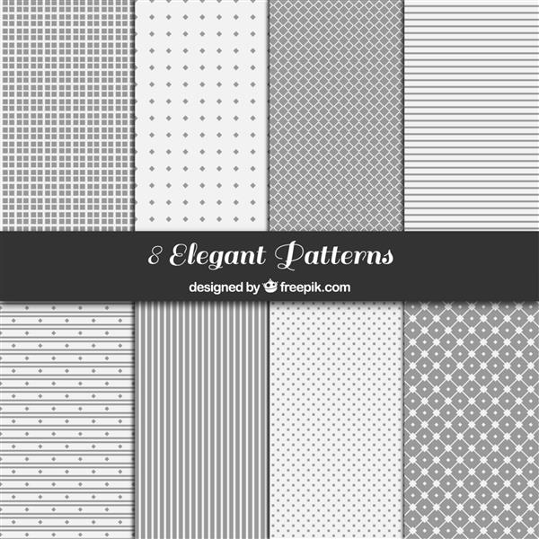 مجموعه الگوهای هندسی خاکستری
