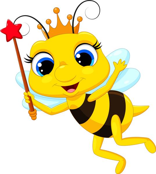 کارتون ملکه زنبور عسل ناز