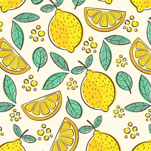 الگوی میوه با لیمو