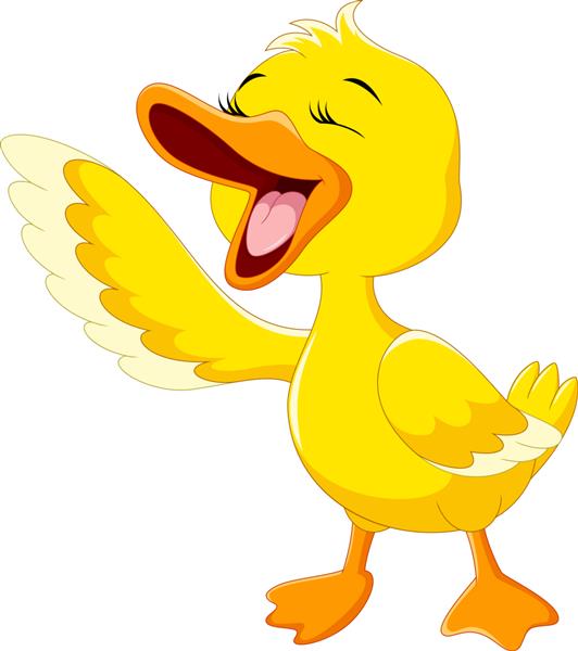 اردک ناز در حال خنده