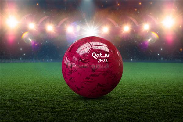 تصویر سه بعدی جام جهانی توپ فوتبال قطر 2022