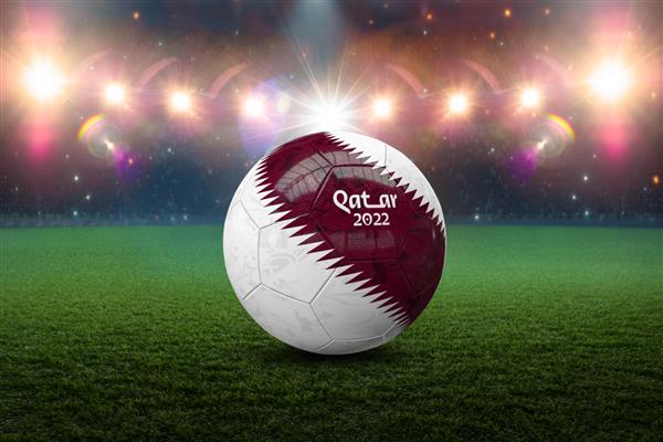 تصویر سه بعدی جام جهانی توپ فوتبال قطر 2022