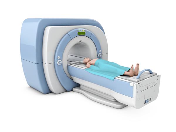 اسکنر ام تصویربرداری رزونانس مغناطیسی بدن تصویر سه بعدی مفهوم تشخیصی پزشکی