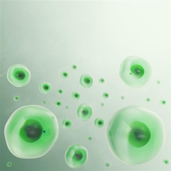پس زمینه سلول سبز زندگی و زیست شناسی پزشکی علمی تحقیقات مولکولی تصویر سه بعدی