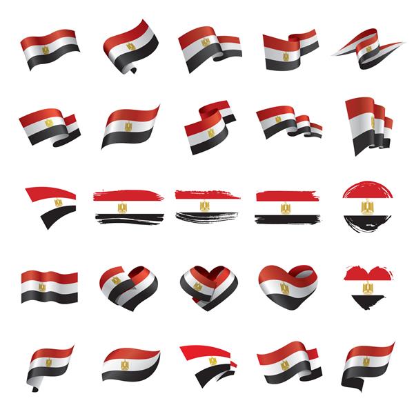 پرچم مصر تصویر وکتور