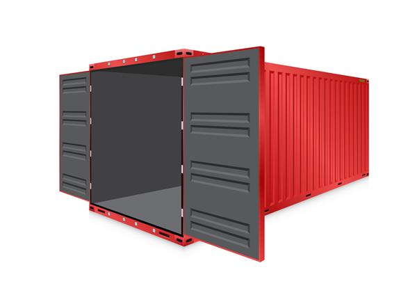 کانتینر بار یا کانتینر حمل و نقل با جعبه مقوایی برای ذخیره سازی حمل و نقل و حمل کالا و کالا و مواد اولیه بین محل یا کشور تجهیزات تجارت بین المللی برای مبادله کالا