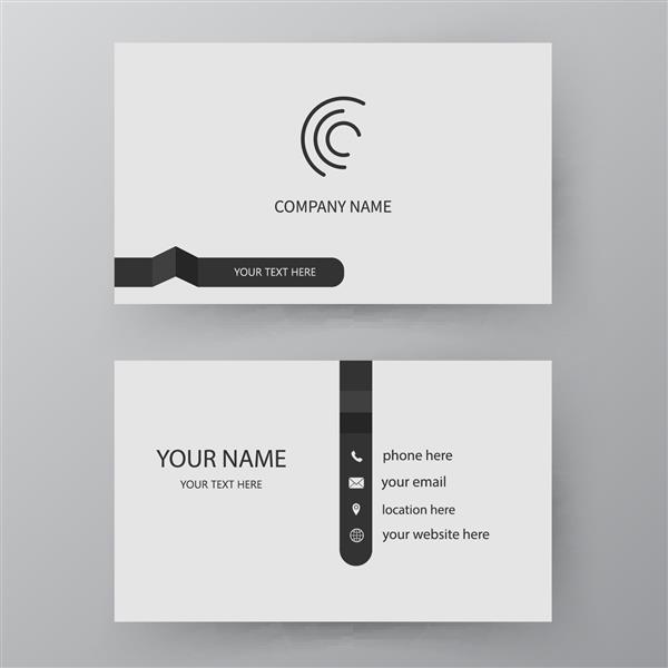 کارت ارائه مدرن با آرم شرکت وکتور قالب کارت ویزیت کارت ویزیت برای استفاده تجاری و شخصی طراحی تصویر وکتور وکتور