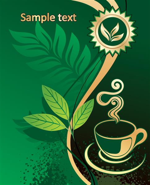 پس زمینه برای طراحی - چای سبز