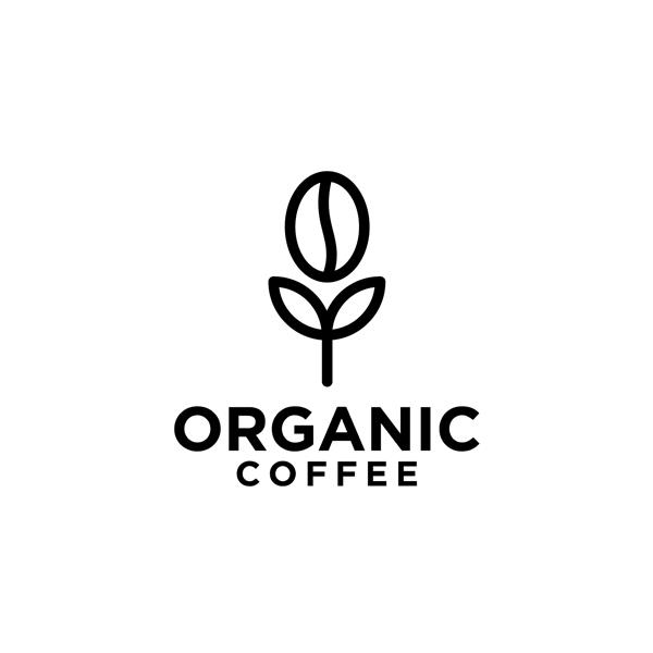 وکتور طرح های نماد قهوه ارگانیک