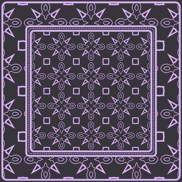 الگوی هندسی تزئینی برای چاپ مد برای طرح رومیزی یا باندان تصویر وکتور