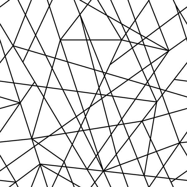 الگوی بدون درز انتزاعی اتصال خطوط