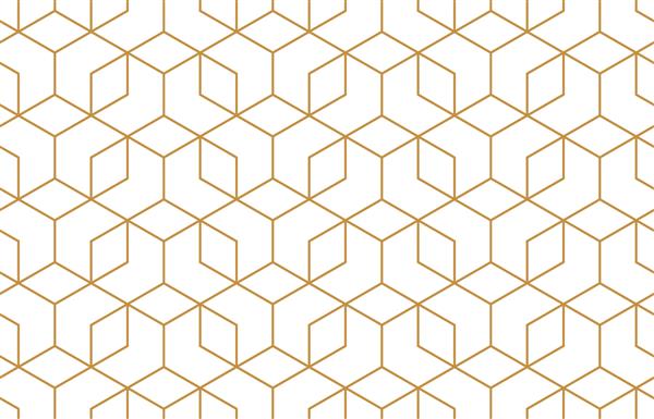 الگوی هندسی با خطوط پس زمینه وکتور بدون درز بافت سفید و طلایی الگوی گرافیکی مدرن طراحی گرافیکی شبکه ای ساده