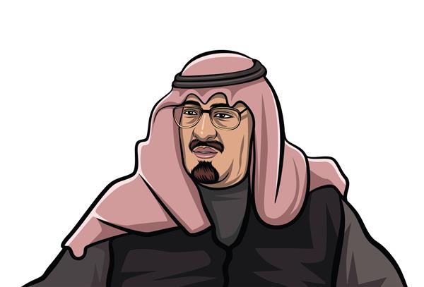 ملک عبدالله پادشاه ششمین پادشاهی عربستان سعودی تصویر وکتور طرح تخت 25 اوت 2019