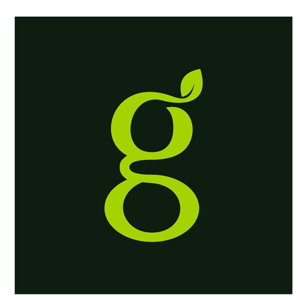 وکتور طرح لوگوی برگ حرف G