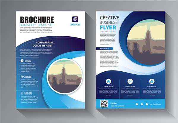الگوی وکتور انتزاعی تجاری طراحی بروشور طرح بندی مدرن جلد گزارش سالانه پوستر بروشور در A4 با مثلث های رنگارنگ اشکال هندسی برای فناوری علم بازار با پس زمینه روشن