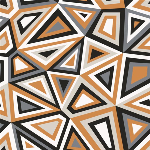 الگوی هندسی بدون درز مثلث های رنگی