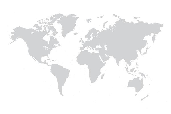 نقشه جهان وکتور خاکستری جدا شده در پس زمینه سفید زمین مسطح نماد نقشه جهان گلوب سفر به سراسر جهان eps 10