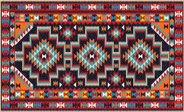 گلیم موزاییک شرقی رنگارنگ با تزئینات هندسی سنتی فرش طرح دار با قاب حاشیه الگوی دوخت متقاطع وکتور 10 تصویر EPS