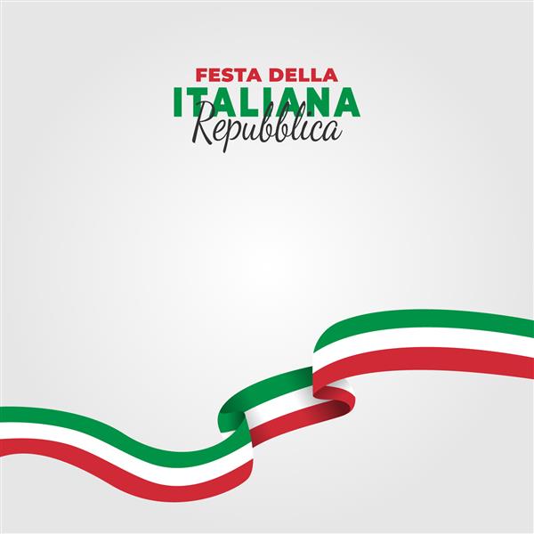 تصویر وکتور از Festa della Repubblica Italiana روز جمهوری ایتالیا تصویر وکتور