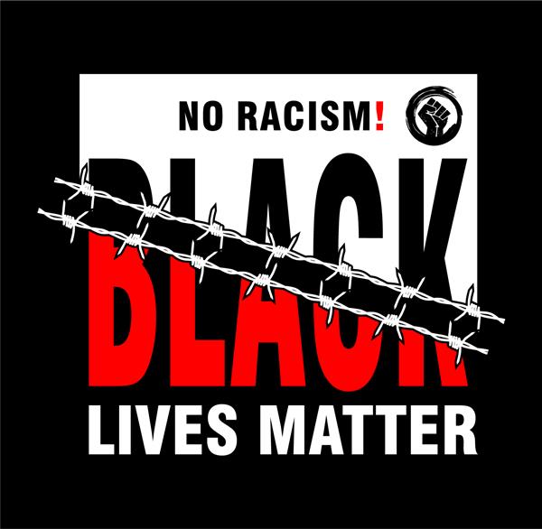 بدون نژادپرستی زندگی سیاه پوستان مات چاپ تی شرت طرح Y
