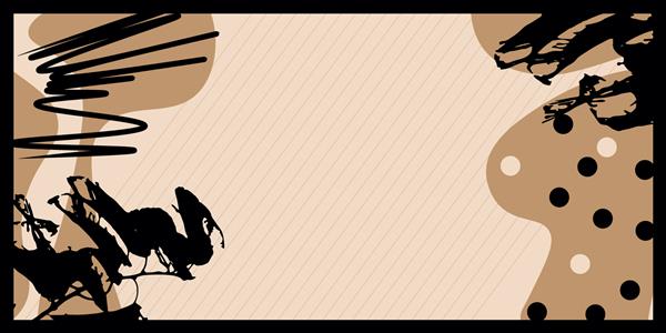 الگوی مستطیلی با پس زمینه بژ و مشکی طراحی هنری مدرن برای پس زمینه هنری یا روسری حجاب و طرح فولار وکتور انتزاعی مدل روسری حجاب فولار شال یا فرش