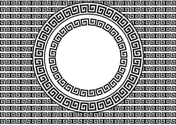 یک الگوی رنگارنگ پس زمینه یونانی ورساچه برای هر نوع پروژه طراحی مد یا پارچه