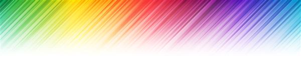 نوارهای مورب گرادیان رنگین کمان با جلوه محو شدن در پس زمینه سفید بسیاری از خطوط رنگارنگ شفاف تصادفی با هم همپوشانی دارند تصویر وکتور