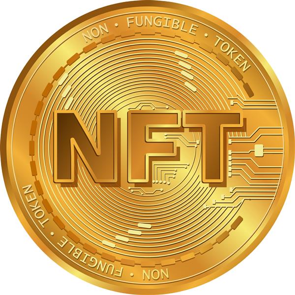 توکن غیرقابل تعویض NFT سکه سکه طلا و ارز رمزنگاری هنری 3 بعدی