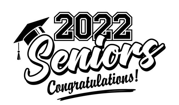 کلاس حروف 2022 برای تبریک کارت دعوت متن برای طراحی مراسم تبریک تی شرت مهمانی فارغ التحصیل دبیرستان یا کالج وکتور در پس زمینه شفاف