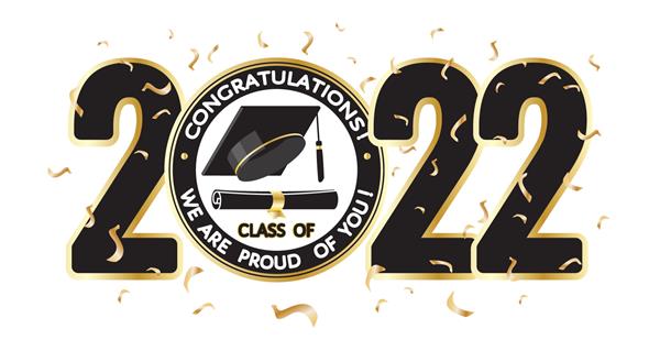 امضای جشن فارغ التحصیلی تبریک کلاس 2022 ما به تو افتخار میکنیم تخته ملات دیپلم الگوی تایپوگرافی سیاه سفید طلایی برای کارت مهمانی دعوت مراسم بنر وکتور