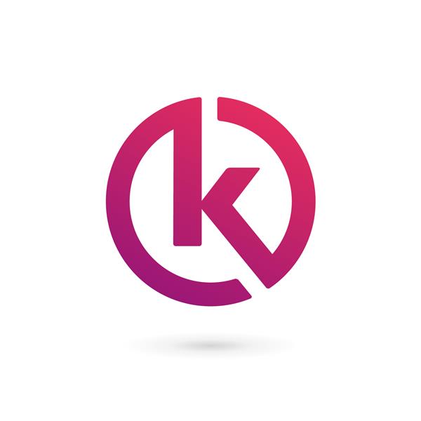 عناصر الگوی طراحی نماد لوگو حرف K