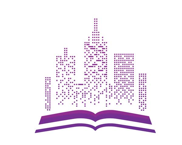 لوگوی کتاب مدرن - کتاب و منظره شهری