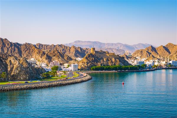 چشم انداز مسقط عمان خاورمیانه