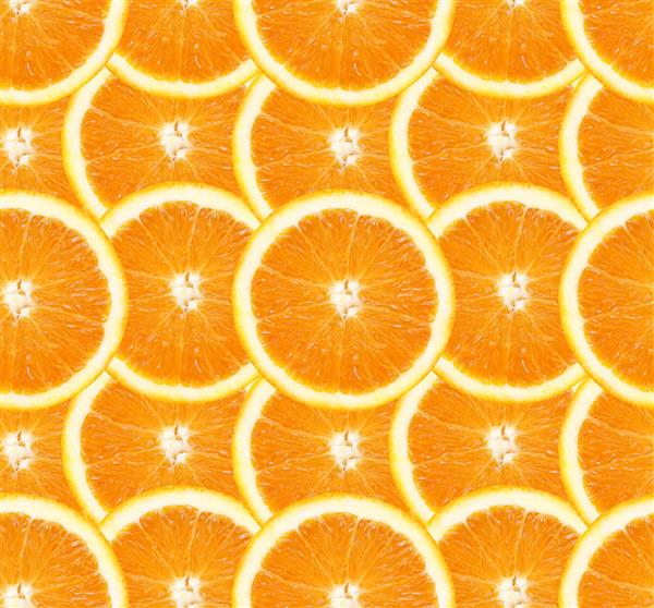 پس زمینه بدون درز تکه های پرتقال