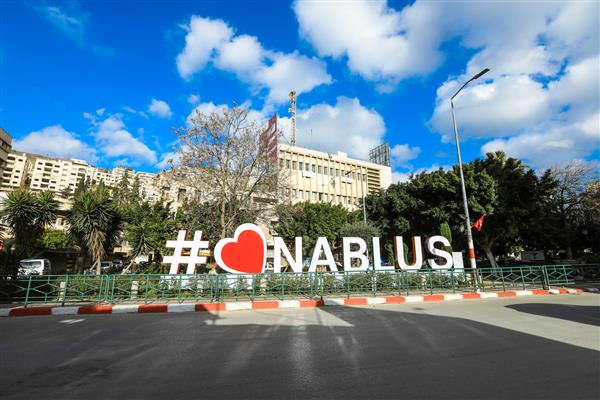 نابلس فلسطین - 06 ژانویه 2019 زندگی روزمره شهر عربی