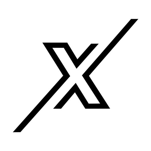 طراحی تصویری الگوی لوگوی X Letter
