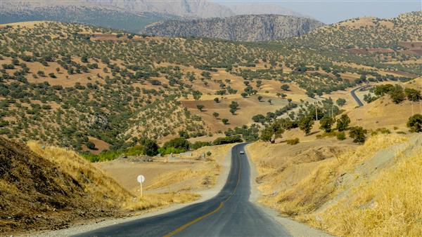 جاده در استان کردستان ایران جاده شهر پالنگان