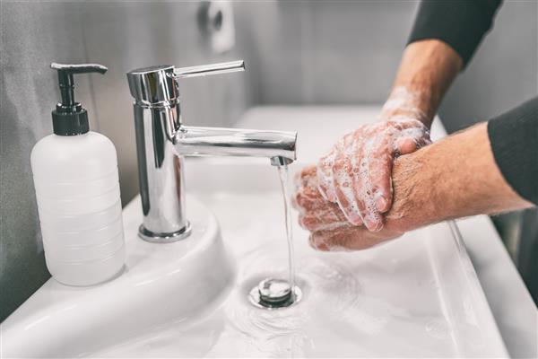 شستن دست ها با مالش با صابون برای پیشگیری از ویروس کرونا رعایت بهداشت برای جلوگیری از انتشار ویروس کرونا