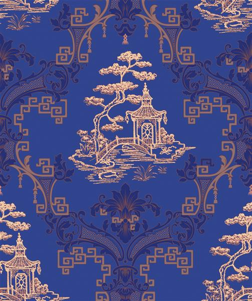 بیان هنری فرهنگ شرقی الگوهای سبک چینی الگوهای گل پرندگان و گیاهان