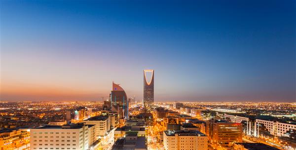 برج های شهر ریاض در عربستان سعودی