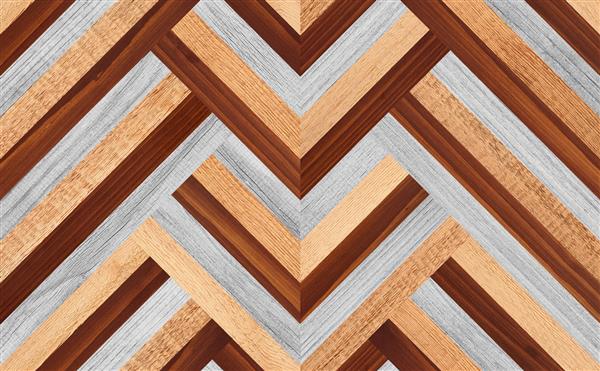 بافت تخته های چوبی عنصری از یک کف چوبی سبک با الگوی هندسی