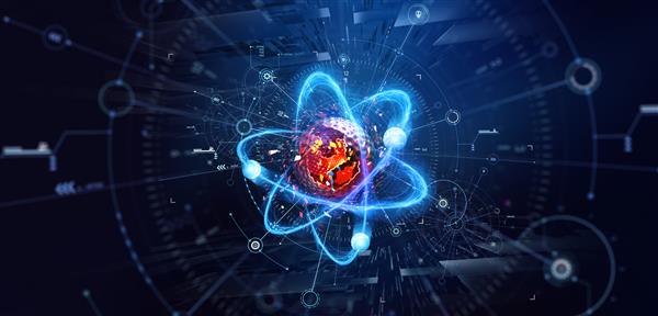 اتم ساختار و تحقیق هوش مصنوعی و اکتشافات علمی تصویر سه بعدی از یک هسته نانوساختار دیجیتالی شدن علم فیزیک و فناوری پیشرفته