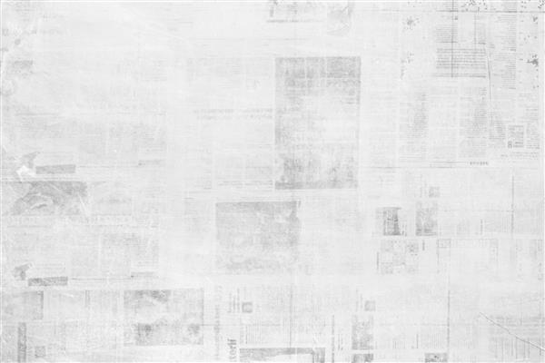پس زمینه روزنامه قدیمی بافت کاغذ گرانگی الگوی چاپ سیاه و سفید اخبار طرح کاغذ دیواری با متن ناخوانا
