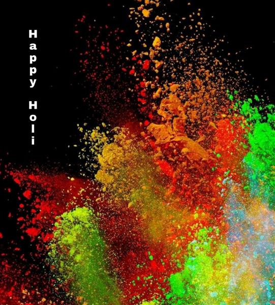 انفجار رنگارنگ برای هپی هولی جشنواره رنگ ها