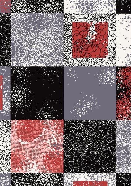 الگوی چهارخانه تارتان بافت پارچه قهوه ای قرمز سفید و آبی