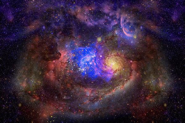 فضای پر ستاره - سحابی و کهکشان