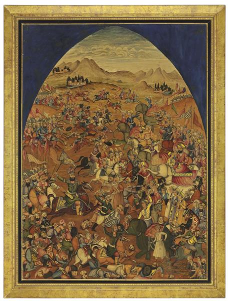 نگارگری نبرد چالدران و تسخیر هند توسط نادر شاه افشار