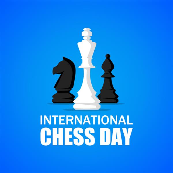 تصویر برداری روز جهانی شطرنج