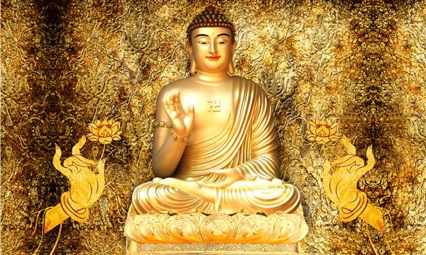 تصویر سه بعدی از بودا به عنوان یک هیبرید دلسوز